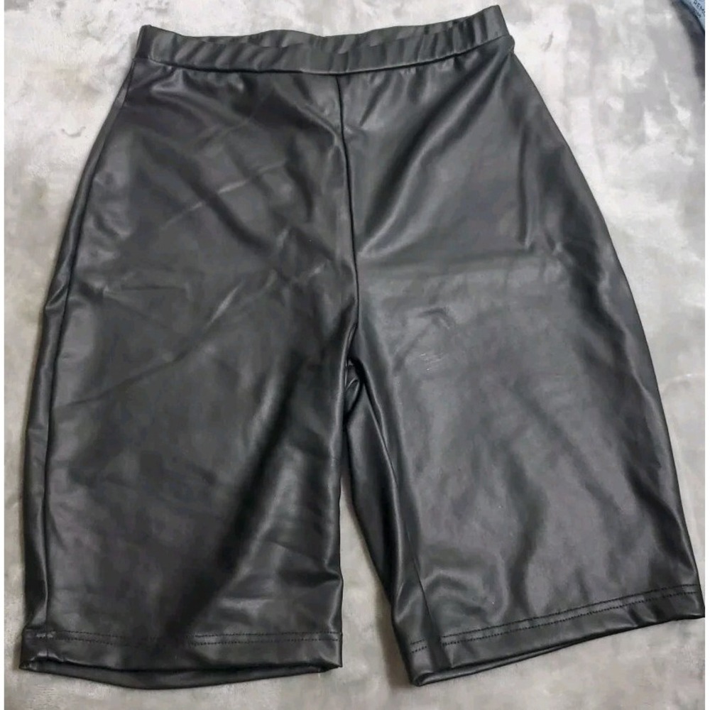Dance Biker Shorts Weissman RN 64830 Small Adult Jazz Black Soft Vegan Leather